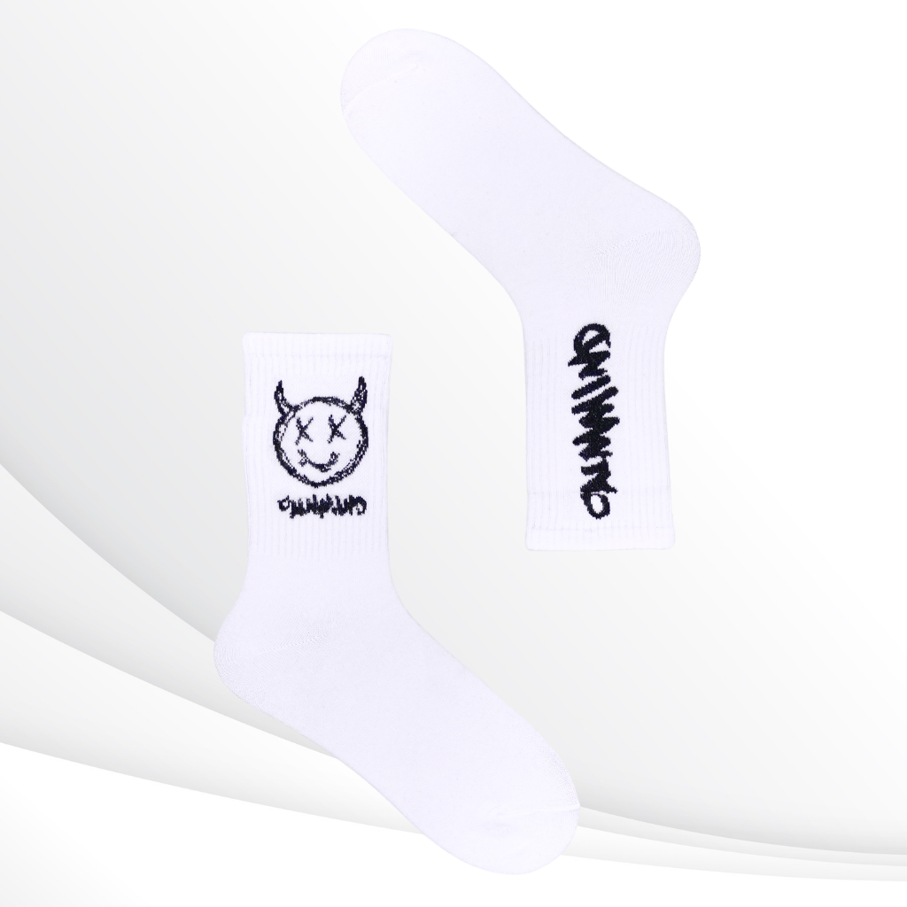 Doodle Sketch Crew Socks