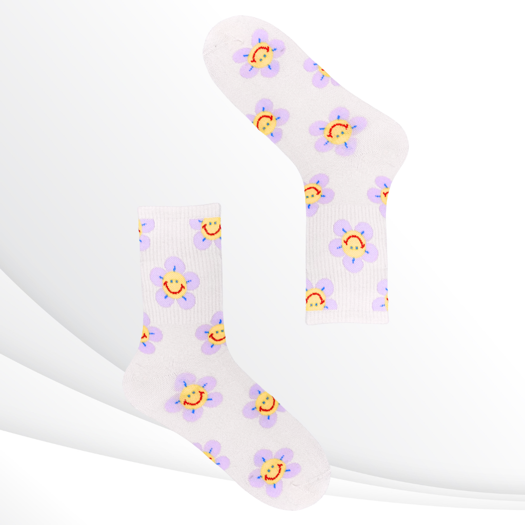 Sunny Blooms Crew Socks