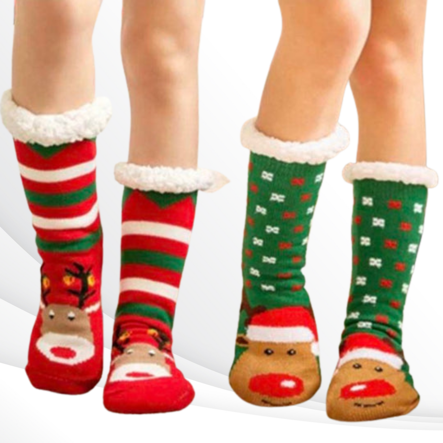 Reindeer Christmas Socks