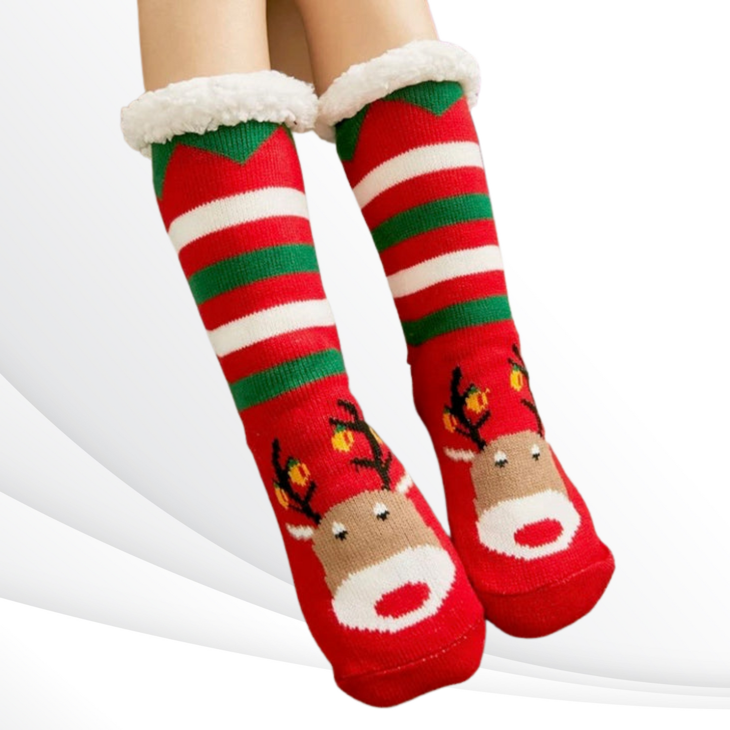 Reindeer Christmas Socks