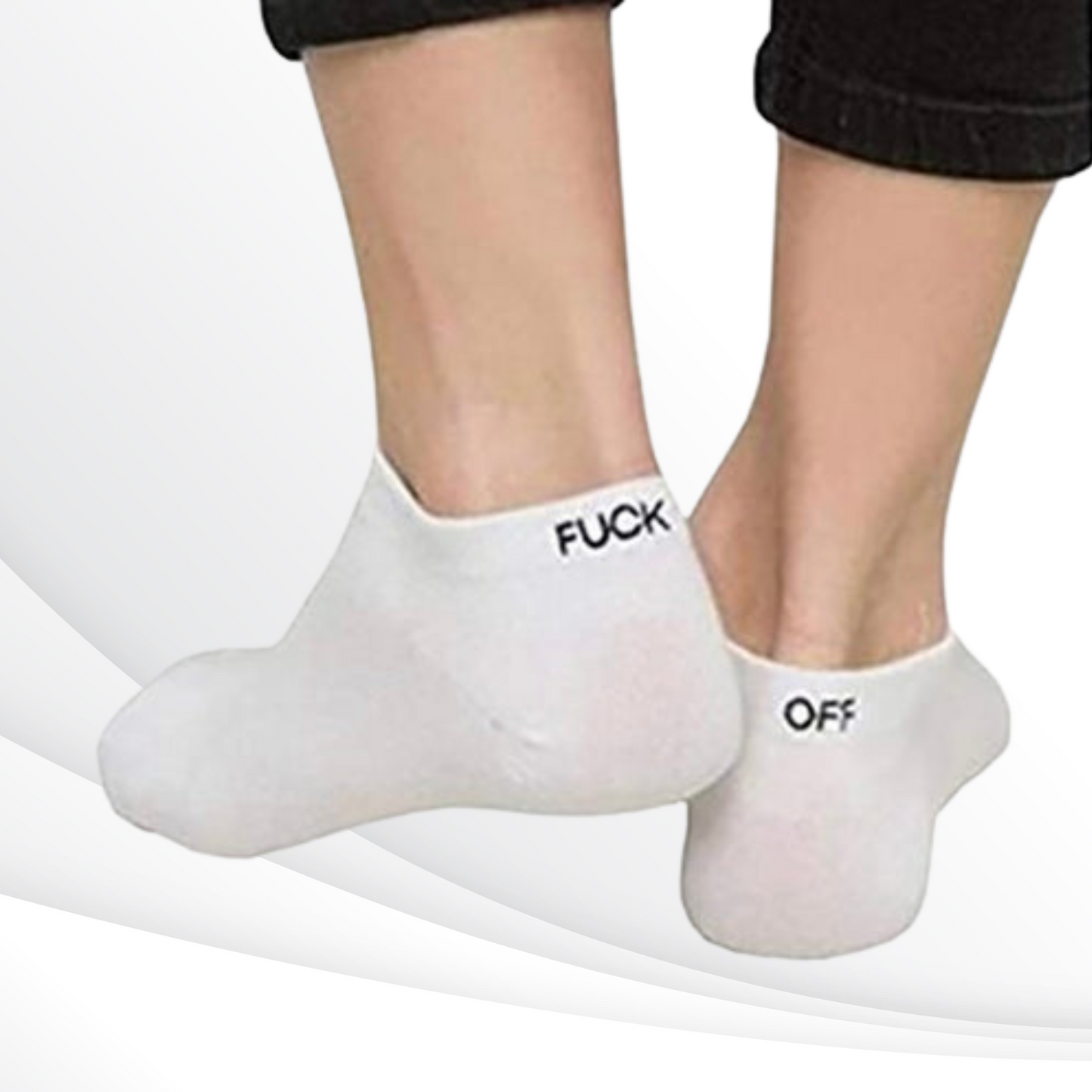 Low cut explicit socks