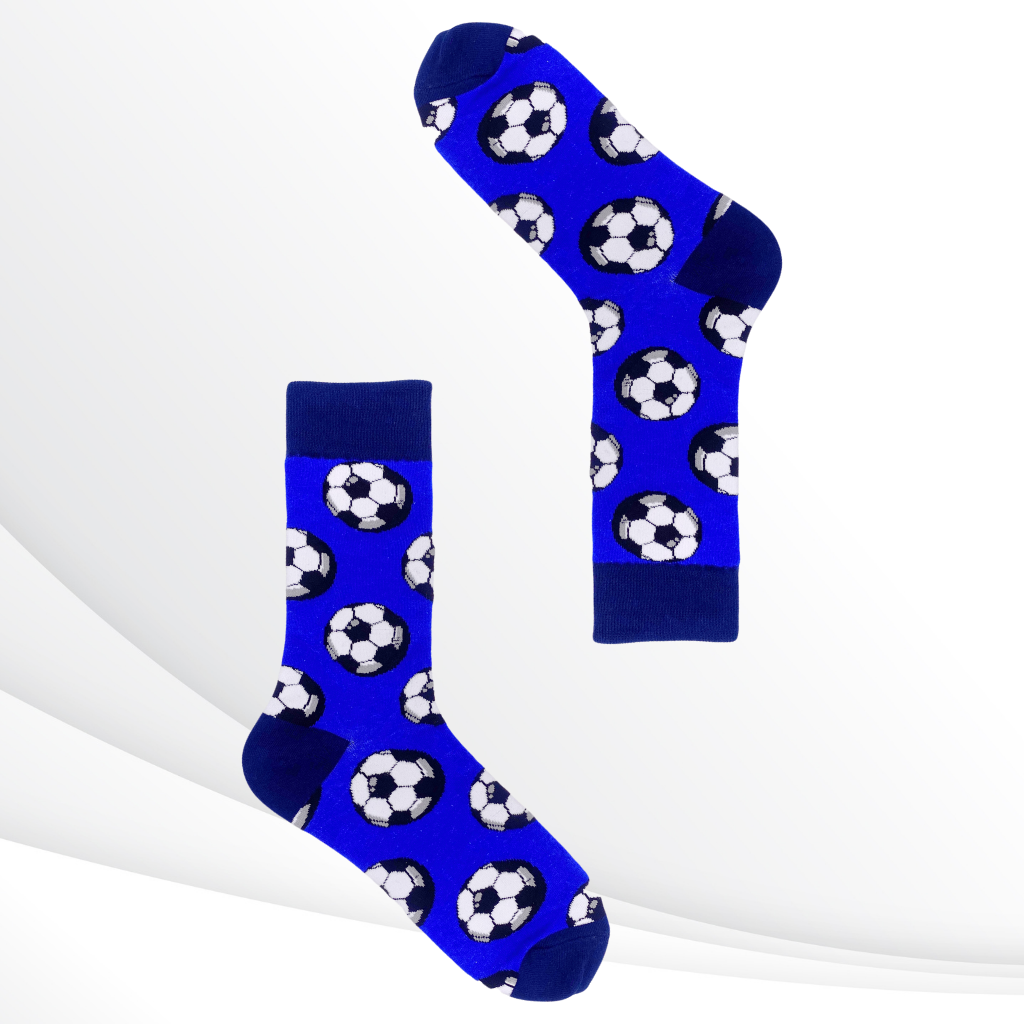 Ronaldo- Soccer Ball Print Crew Socks