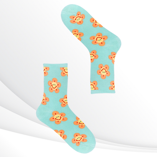 Sunny Blooms Crew Socks