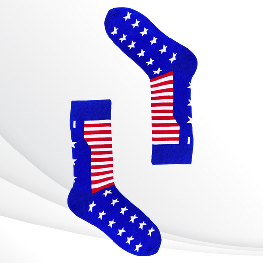 July Stars & Ankle Stripes Socks