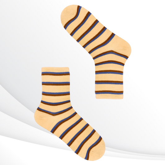 3-toned Striped Socks