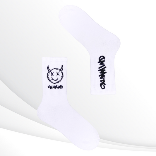 Doodle Sketch Crew Socks