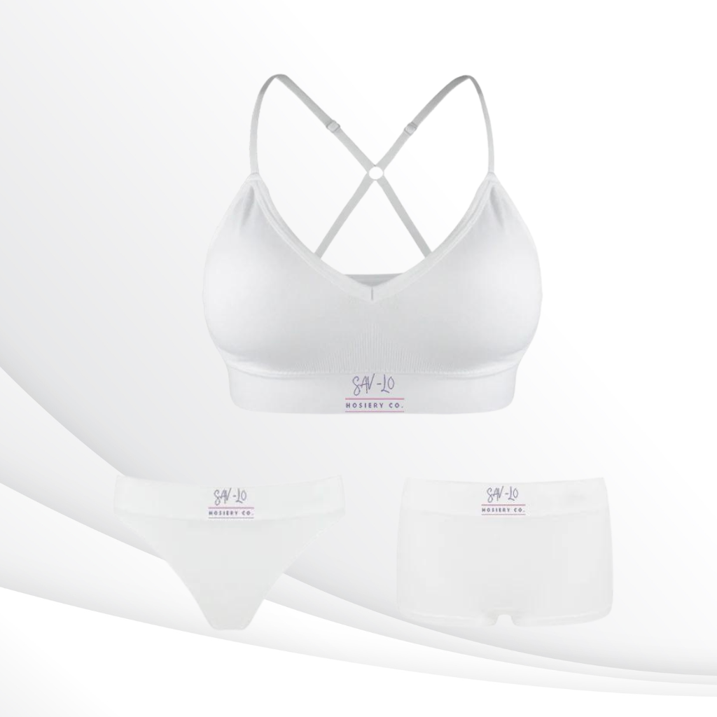 Seamless 3pc Underwear Bra Set- Performance Seamless Bra and Underwear Set