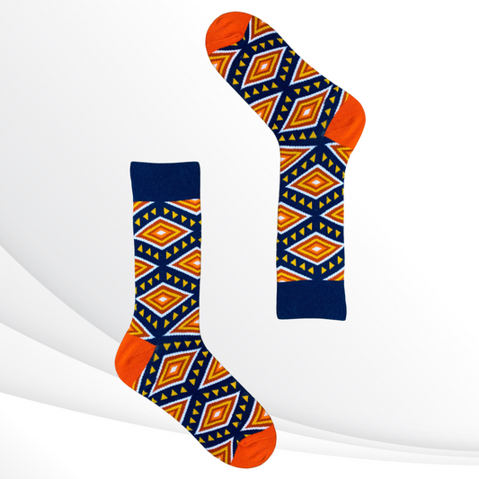 Printed "Apache" Style Socks - Name: Tribal Print Socks - Apache Inspired Design