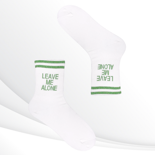 Leave Me Alone Crew Socks