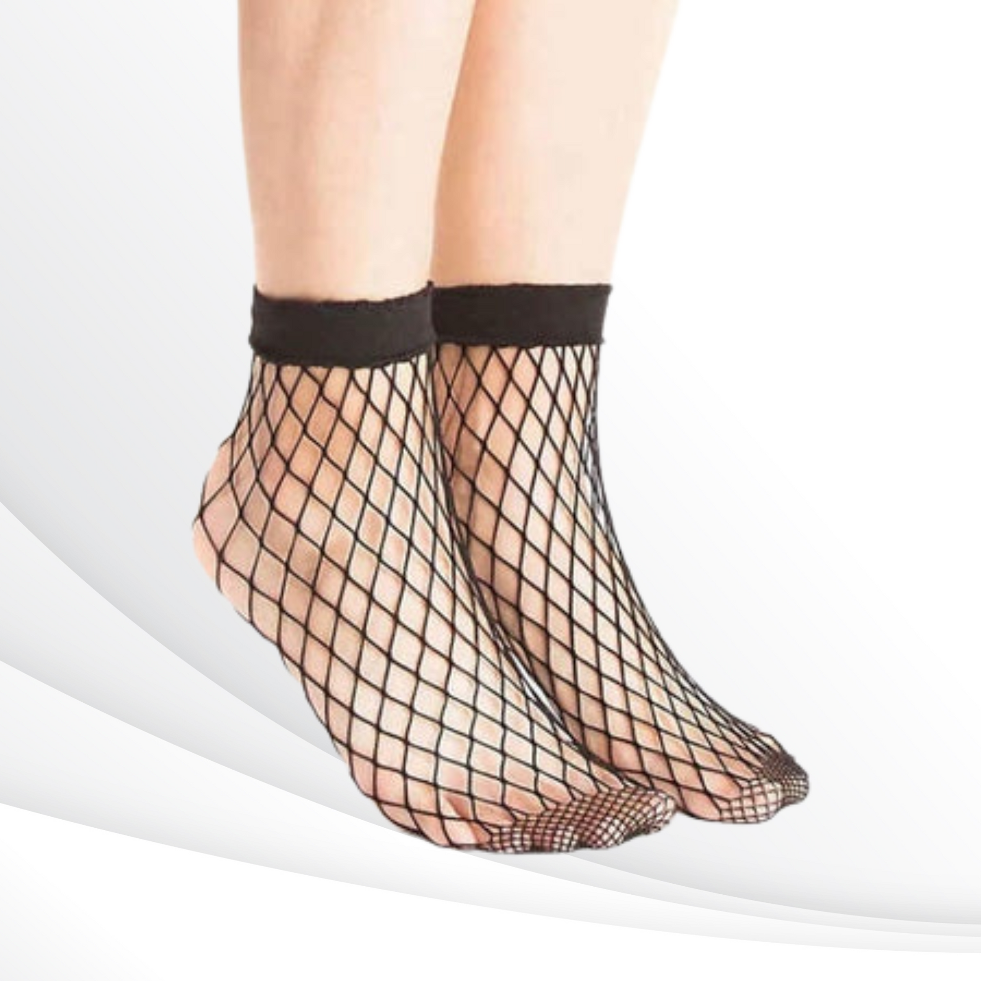 Ankle sales fishnet socks