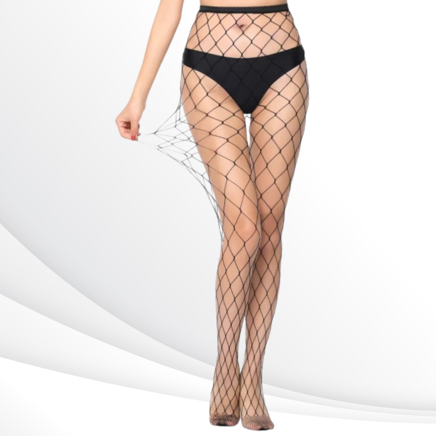 Little Miss Nice Legs- Sheer Chic Fishnet Leggings