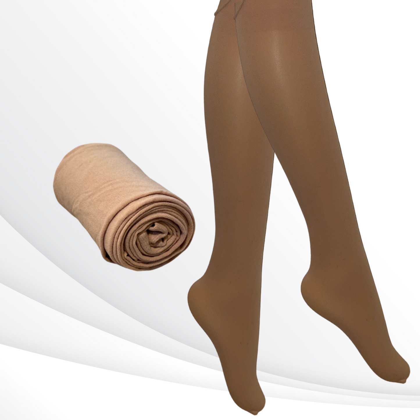 Womens Solid Nylon Tights- Nylon Sheer Elegance Tights - Everyday Nylon Tights