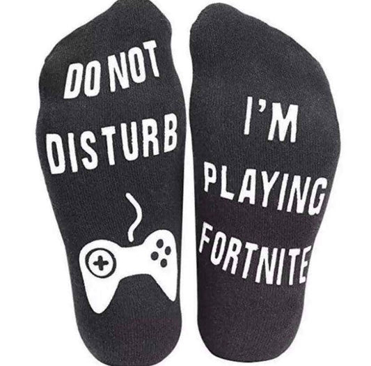 Do Not Disturb I'm Playing Fortnite Socks
